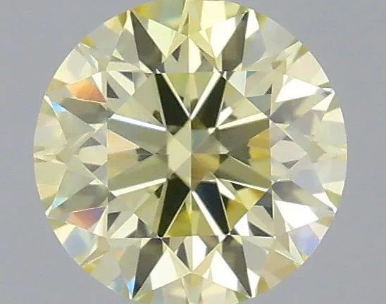 0.39ct ROUND Fancy Light Yellow VVS1 Coloured Lab diamond