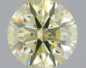 0.39ct ROUND Fancy Light Yellow VVS1 Coloured Lab diamond