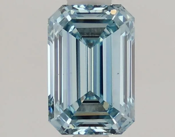 1.09ct EMERALD Fancy Intense Blue VS1 Coloured Lab diamond