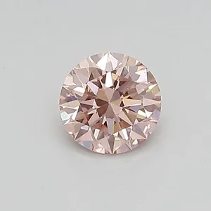 0.42ct ROUND Fancy Intense Pink VS1 Coloured Lab diamond
