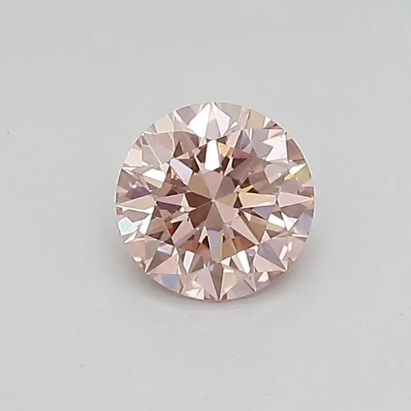 0.42ct ROUND Fancy Intense Pink VS1 Coloured Lab diamond