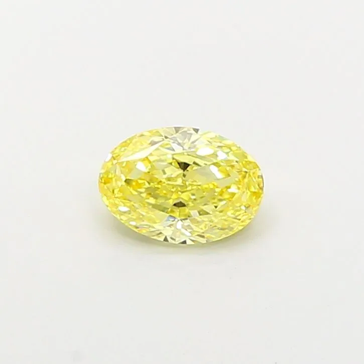 1.01ct OVAL Fancy Intense Yellow VS2 Coloured Lab diamond
