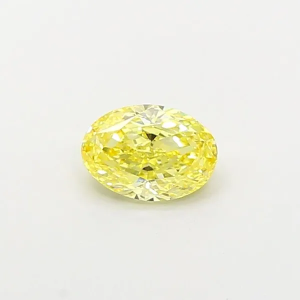 1.01ct OVAL Fancy Intense Yellow VS2 Coloured Lab diamond