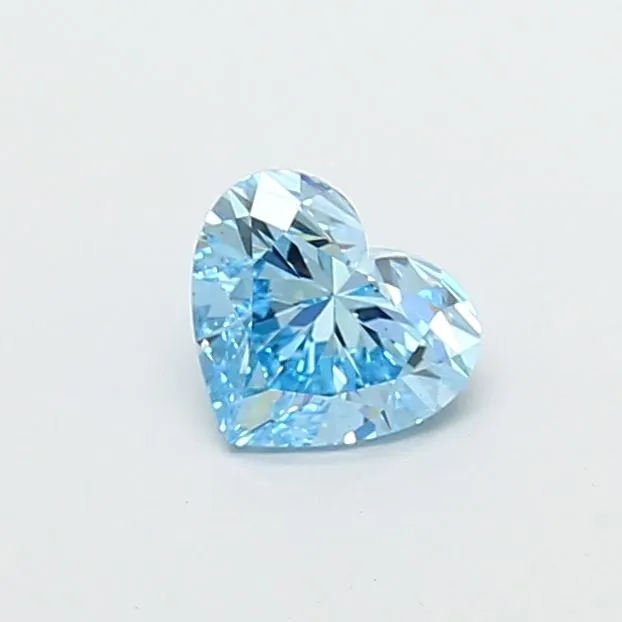 1.02ct HEART Fancy Vivid Blue VS2 Coloured Lab diamond