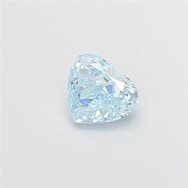 1.02ct HEART Fancy Vivid Blue VVS2 Coloured Lab diamond