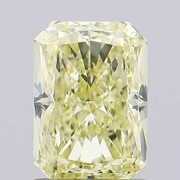 1.09ct RADIANT Fancy Intense Yellow VS1 Coloured Lab diamond