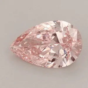 0.74ct PEAR Fancy Vivid Pink VS2 Coloured Lab diamond