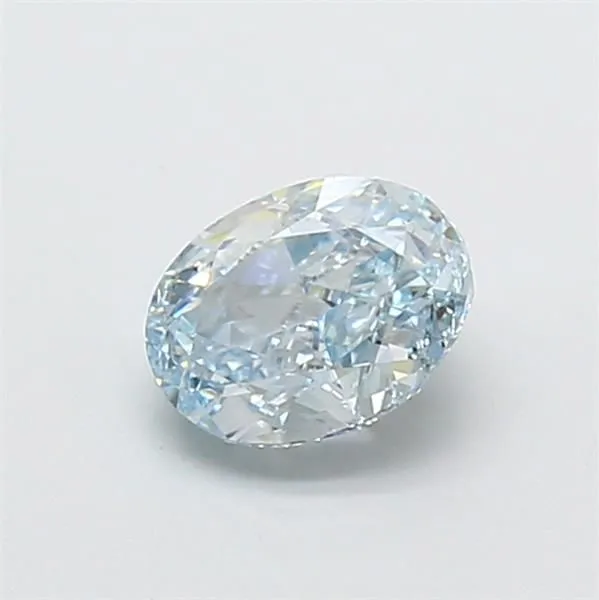 1.00ct OVAL Fancy Blue VVS2 Coloured Lab diamond