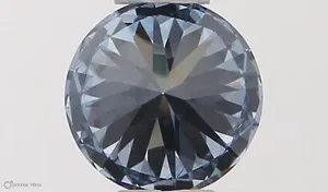 0.32ct ROUND Fancy Vivid Blue SI1 Coloured Lab diamond