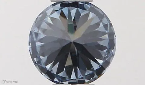 0.32ct ROUND Fancy Vivid Blue SI1 Coloured Lab diamond