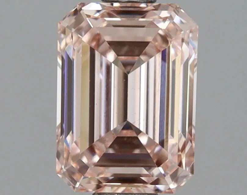 1.55ct EMERALD Fancy Intense Pink VS2 Coloured Lab diamond