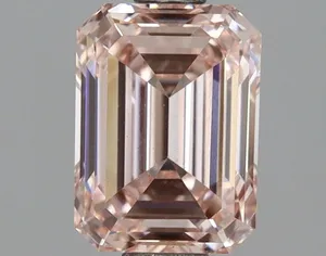 1.55ct EMERALD Fancy Intense Pink VS2 Coloured Lab diamond
