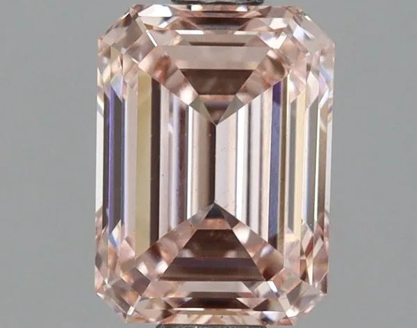 1.55ct EMERALD Fancy Intense Pink VS2 Coloured Lab diamond
