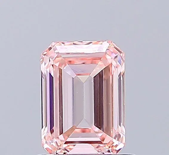 1ct EMERALD Fancy Intense Pink VS1 Coloured Lab diamond