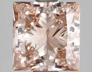 3ct PRINCESS Fancy Intense Brownish Pink VS2 Coloured Lab diamond