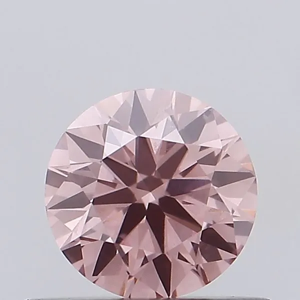0.48ct ROUND Fancy Intense Pink VVS2 Coloured Lab diamond