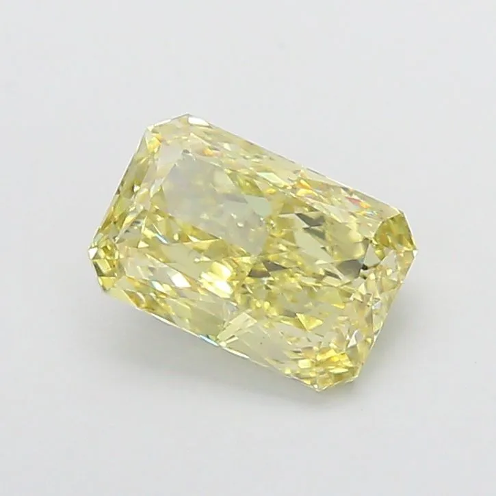 1.10ct CUSHION Fancy Yellow VVS2 Coloured Lab diamond