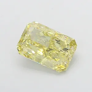 1.1ct CUSHION Fancy Yellow VVS2 Coloured Lab diamond