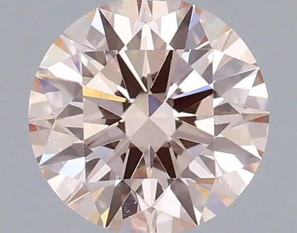 0.61ct ROUND Fancy Intense Pink VVS2 Coloured Lab diamond