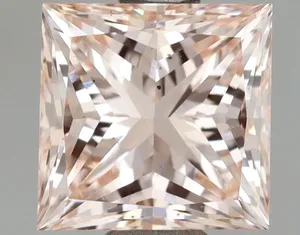 1.5ct PRINCESS Fancy Pink VS2 Coloured Lab diamond