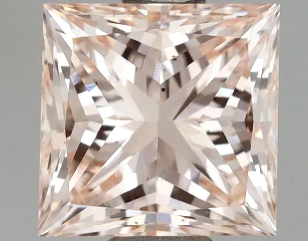1.5ct PRINCESS Fancy Pink VS2 Coloured Lab diamond