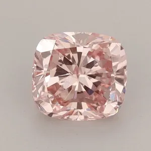 1.03ct CUSHION Fancy Intense Pink SI1 Coloured Lab diamond