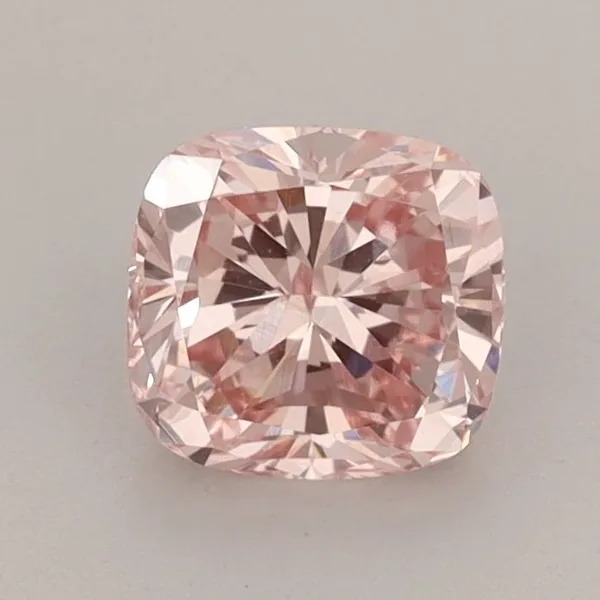 1.03ct CUSHION Fancy Intense Pink SI1 Coloured Lab diamond