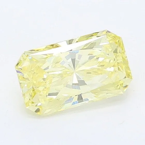 0.79ct RADIANT Fancy Yellow VS1 Coloured Lab diamond