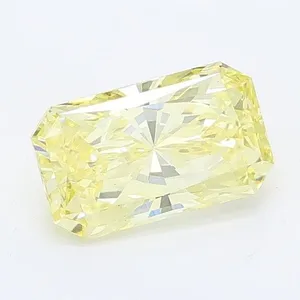 0.79ct RADIANT Fancy Yellow VS1 Coloured Lab diamond