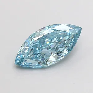 1.01ct MARQUISE Fancy Vivid Blue VS1 Coloured Lab diamond