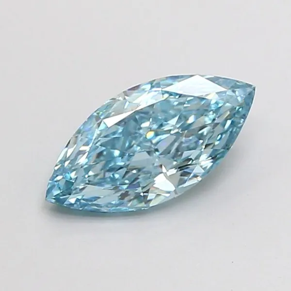 1.01ct MARQUISE Fancy Vivid Blue VS1 Coloured Lab diamond
