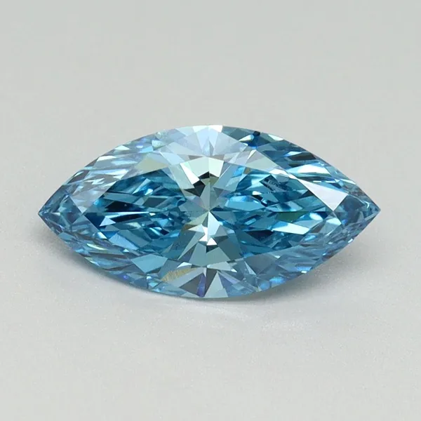 1.01ct MARQUISE Fancy Vivid Blue VS1 Coloured Lab diamond