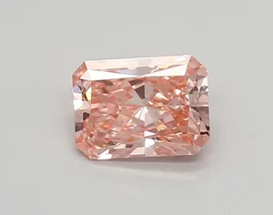 0.74ct RADIANT Fancy Vivid Pink VS1 Coloured Lab diamond