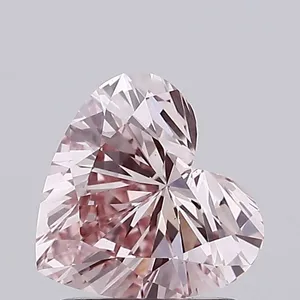 1.15ct HEART Fancy Brown Pink VS1 Coloured Lab diamond