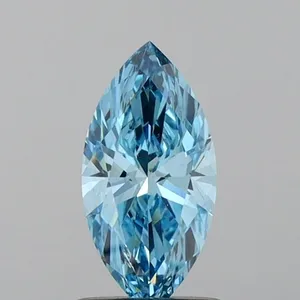0.79ct MARQUISE Fancy Vivid Blue VS1 Coloured Lab diamond