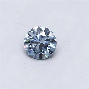 0.3ct ROUND Fancy Intense Blue VS2 Coloured Lab diamond