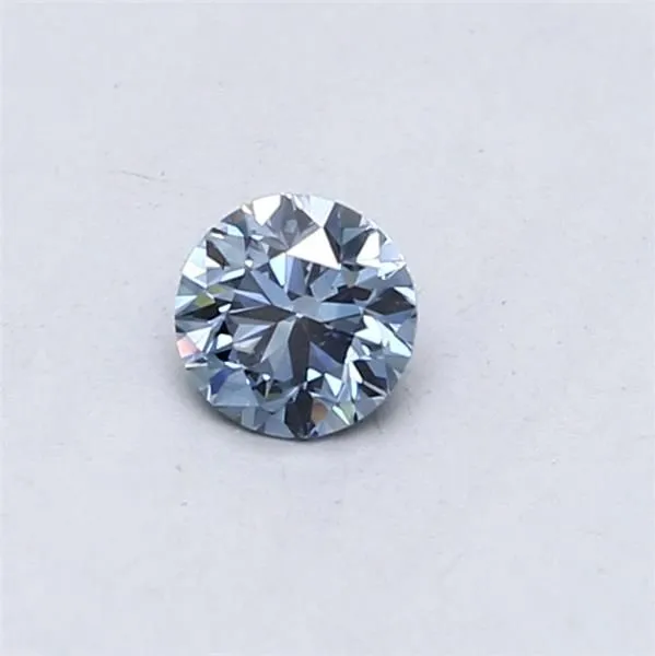 0.3ct ROUND Fancy Intense Blue VS2 Coloured Lab diamond