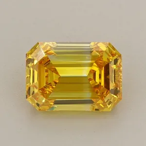 1.16ct EMERALD Fancy Vivid Yellow VVS2 Coloured Lab diamond
