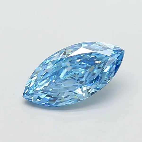 2.09ct MARQUISE Fancy Vivid Blue VS2 Coloured Lab diamond