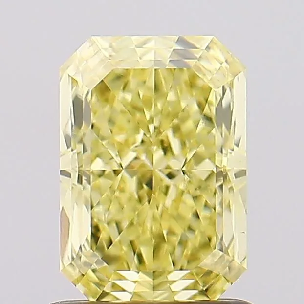 1.35ct RADIANT Fancy Vivid Yellow VS2 Coloured Lab diamond