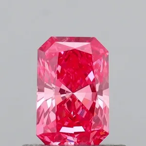 0.64ct RADIANT Fancy Vivid Pink VS1 Coloured Lab diamond