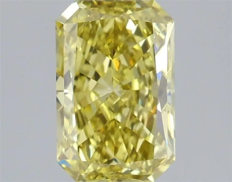 1.01ct RADIANT Fancy Intense Yellow VVS2 Coloured Lab diamond