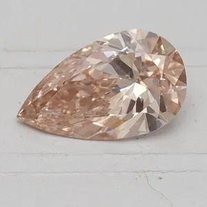 0.6ct PEAR Fancy Intense Brown Pink VVS2 Coloured Lab diamond