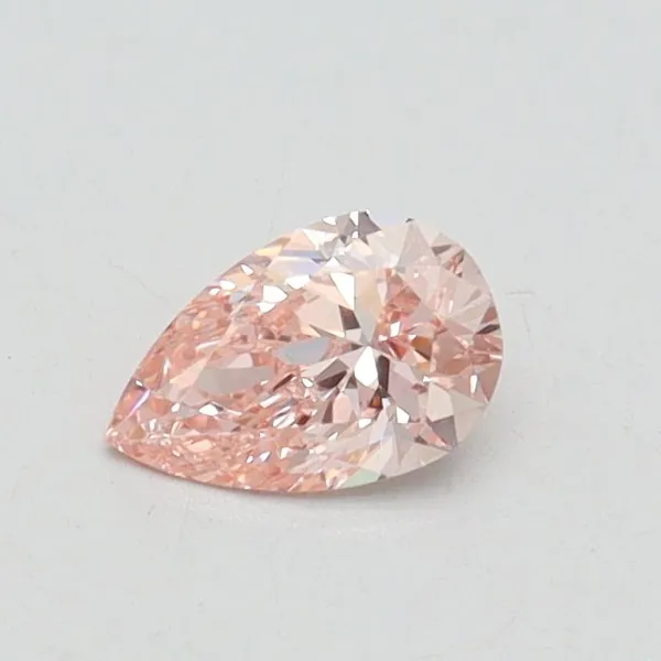 0.32ct PEAR Fancy Pink VVS2 Coloured Lab diamond