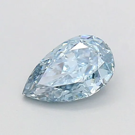 0.52ct PEAR Fancy Intense Blue VS2 Coloured Lab diamond