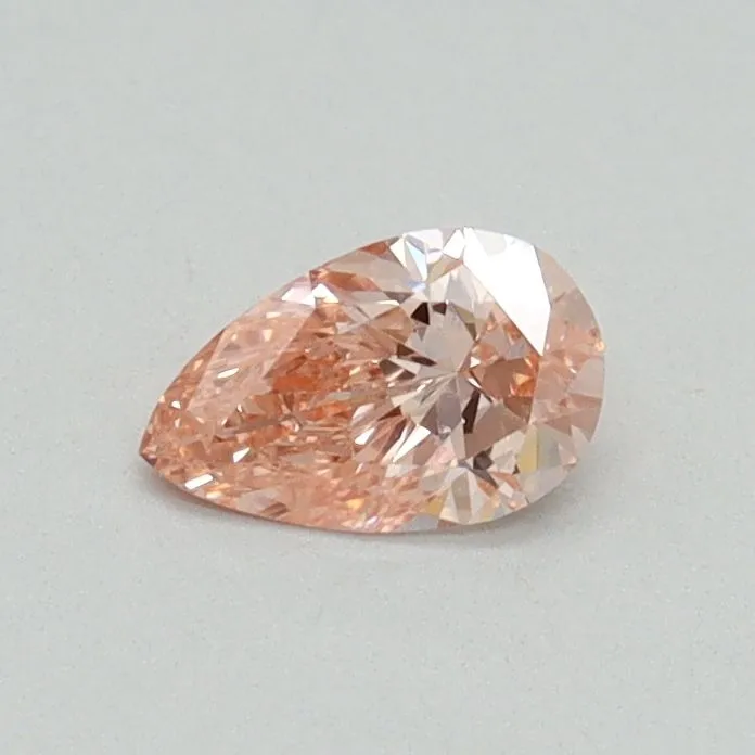 0.30ct PEAR Fancy Vivid Pink VS1 Coloured Lab diamond