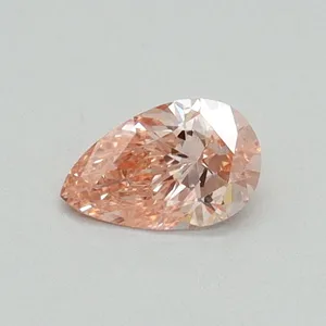 0.3ct PEAR Fancy Vivid Pink VS1 Coloured Lab diamond