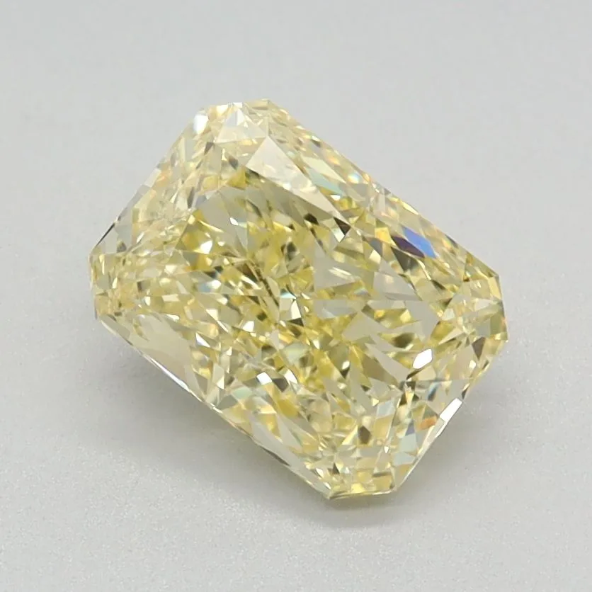 1.18ct RADIANT Fancy Intense Yellow VVS2 Coloured Lab diamond