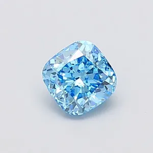 1.01ct CUSHION Fancy Vivid Blue SI1 Coloured Lab diamond