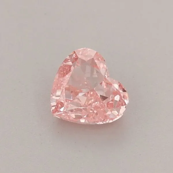 0.39ct HEART Fancy Vivid Pink VS1 Coloured Lab diamond